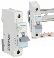 Hager wyłącznik nadprądowy 1P B 16A 6kA AC MBN116E