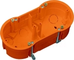 Puszka Głęboka Podwójna z Wkrętami do Kartongips 2x60 PK60 Szerokość 136 mm
