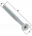 W40H3L Wkręt osprzętowy 40 mm H3L – 50 sztuk