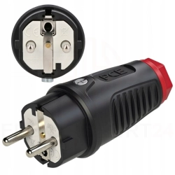 Wtyczka gumowa UNI-SCHUKO 16A 2P+Z 230V IP54 TAURUS2