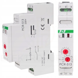F&F Przekaźnik Czasowy z Podtrzymaniem PCU-504UNI 3-Funkcyjny 2-264V AC/DC