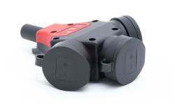 Rozgałęźnik jednofazowy gumowy 10/16A 2 P+Z