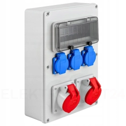 Rozdzielnica Budowlana RB-1632 16/32 5P 1x16A 1x32A 5P 3x230V Elektro-Plast