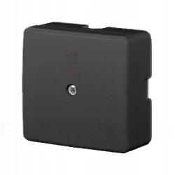 Puszka natynkowa Elektro-Plast 60x60x30mm IP41 czarna 0236-02
