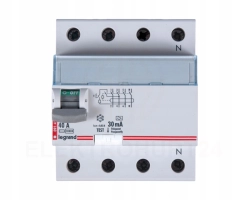 Legrand wyłącznik różnicowoprądowy 4P 40A 30mA typ A P304 serii TX3 411765