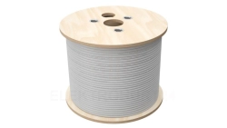 Kabel U/UTP kat.5e, teleinformatyczny, LSOH, B2ca FireHardy 4x2x24 AWG, 1Gb/s, 250 MHz, gw. 25 lat, INTERTEK ETL, szary, 500m