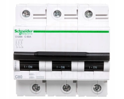 Schneider Electric A9N18365 Acti9 C120N 3P 80A typ C 10kA wyłącznik