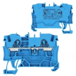 WAGO 2004-1204 Złączka szynowa 2-przewodowa 4mm2 niebieska 600V IP20 32A