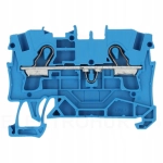 WAGO 2004-1204 Złączka szynowa 2-przewodowa 4mm2 niebieska 600V IP20 32A