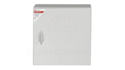 Obudowa metalowa 250x200x150 IP 65 IK 10 RAL 7035 z płytą montażową stalową GEP-00187