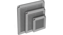Kratka z zaślepkami 300x300 szary 02-334