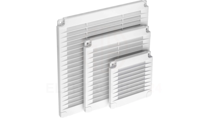 Kratka z zaślepkami 350x350 biała 02-327