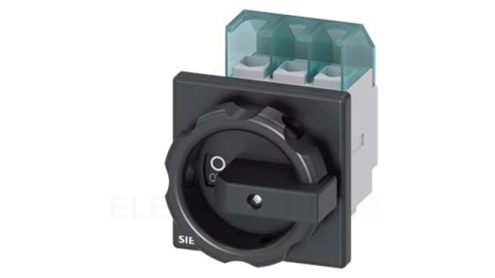 Rozłącznik główny 3P 25A 9.5kW AC23A 400V pokr czarne montaż tablicowy 4 otwory 3LD2103-0TK51