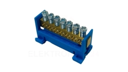 Listwa zaciskowa neutralna N7 kolor niebieski 7x16mm MAD0007N33