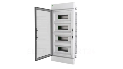 Rozdzielnica modułowa ELEGANT 4x12 PE+N podtynkowa dymny 2475-01