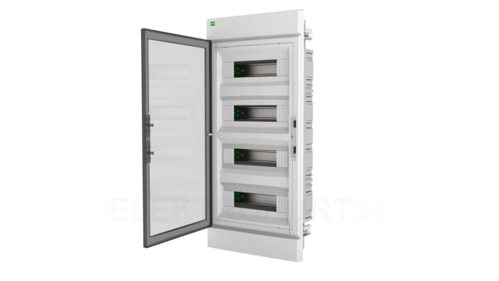 Rozdzielnica modułowa ELEGANT 4x12 PE+N podtynkowa dymny 2475-01
