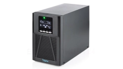 Zasilacz awaryjny UPS Online Tower 19 LCD 1000VA/1000W 2x12V/9Ah 4xC13 1xC14 USB RS232 RJ45 GŁ.293mm DN-170130
