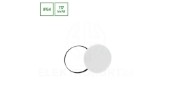 Plafoniera LED NYMPHEA BLACK i WHITE RINGS 24W 2800lm 4000K IP54 320x52mm