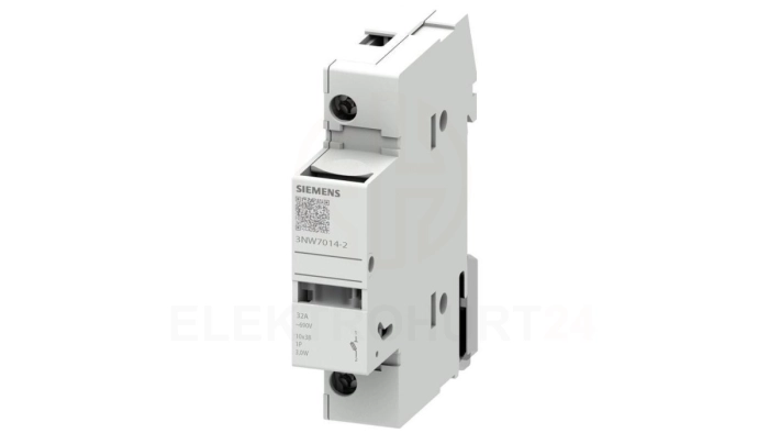 Podstawa bezpiecznikowa do wkładek cylindrycznych 1038 mm 32A 1P z diodą LED 3NW7014-2