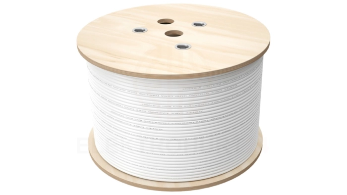 Multikabel Q-LANTEC Multimedia 2 x U/UTP kat.5E + 2 x RG6 + 2 x FO G657A1, PVC, szary 500m KMP5001