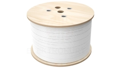 Multikabel Q-LANTEC Multimedia 2 x U/UTP kat.5E + 2 x RG6 + 2 x FO G657A1, LSOH, szary 500m KML5001