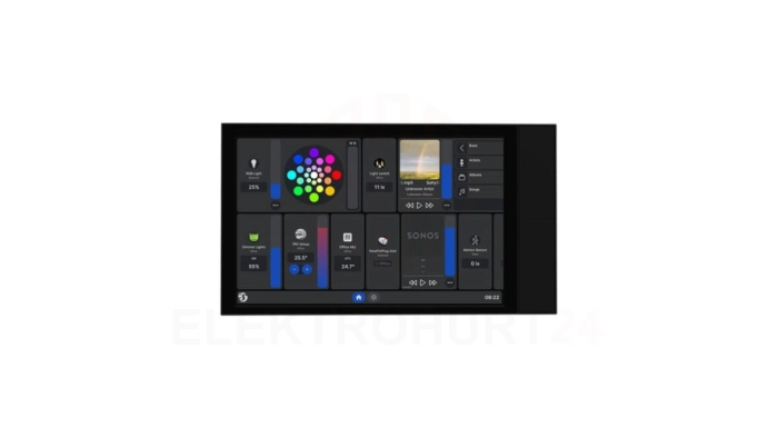 Shelly Wall Display XL Black - panel sterujący smart home