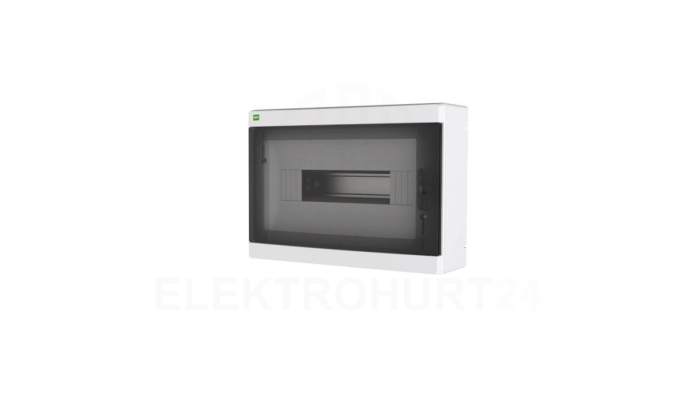 Rozdzielnica modułowa ELEGANT 1x12 PE+N natynkowa IP40 PE+N drzwi dymne 2424-01