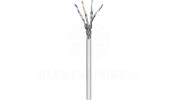 Kabel Skrętka Kat 6A S/FTP linka 100m PIMF szara 100 miedzi