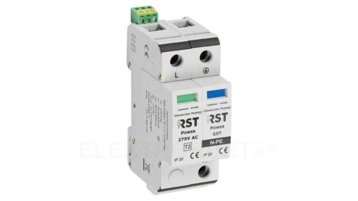 Ogranicznik przepięć T2 RST Power T2 1+1 275V FM 802 216