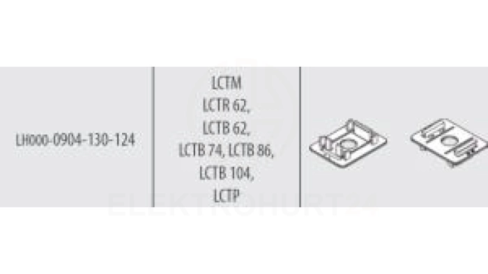 Trzymacz na szynę DIN do prze.LCTB62-104 Uchwyty do montażu przekładników na szynę DIN 35 mm LH000-0904-130-124