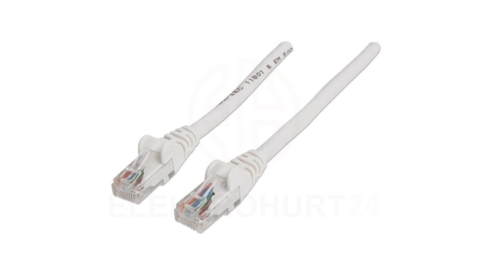 Patch Cord Cat6 UTP 1,0M Biały 100 Miedź ICOC U6-6U-010-WH