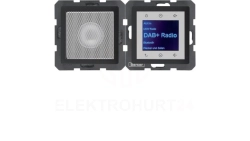 Radio Touch DAB+ Bluetooth z głośnikiem antracyt aksamit 30806086