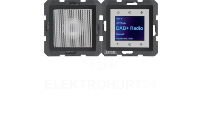 Radio Touch DAB+ Bluetooth z głośnikiem antracyt aksamit 30806086