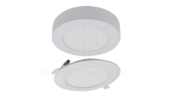 Oprawa sufitowa Downlight okrągły CCT natynk/podtynk 2w1 12W 1100lm zmienna barwa 3000/4000/6500K biały IP20 EC61080