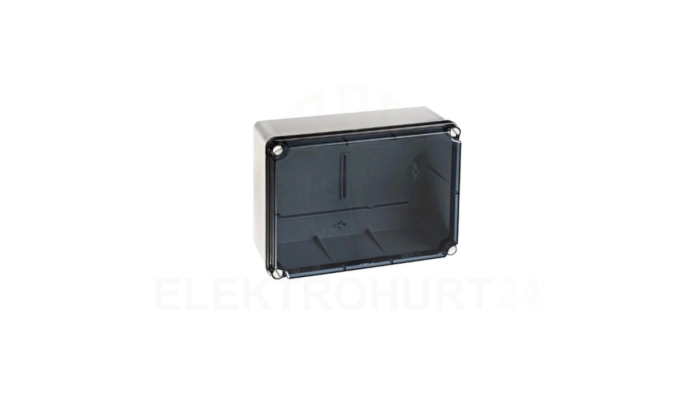 Puszka natynkowa LIGHT 185x246x100 z osłabieniami 4xM25, 6xM40 IP66/67 pokrywa transparentna EXT231