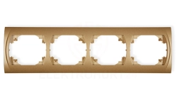 LOGO Ramka pozioma poczwórna złoty metalik 8LRH-4