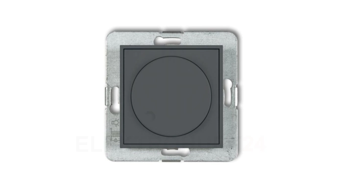 MINI Ściemniacz elektroniczny przyciskowo-obrotowy grafitowy mat 28MRO-1