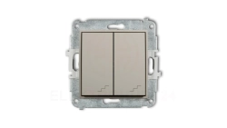 ICON Mechanizm łącznika podwójnego schodowego taupe 60IWP-33