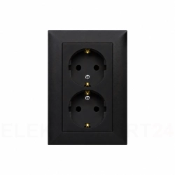 Gniazdo wtyczkowe Schuko podwójne 16A, 250V~