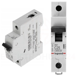 Legrand RX3 wyłącznik nadprądowy 1P C25A S301