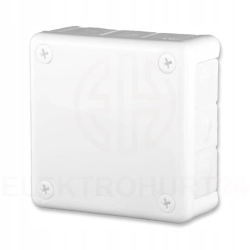 Puszka natynkowa hermetyczna pusta 98x98x42mm IP55 biała