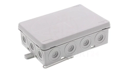 Puszka hermetyczna n/t E14 125X85X43mm pusta IP55 bezhalogenowa szara 0299-00