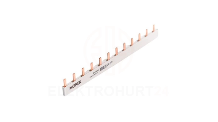Szyna łączeniowa sztyftowa QuickBar, 3-polowa, przekrój 10mm, typ E, długość 6 modułów MEP30610A00