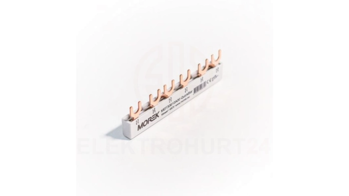 Szyna łączeniowa widełkowa QuickBar, 3-polowa, przekrój 10mm, typ E, długość 6 modułów MEF30610A00