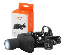 Latarka czołowa zoom led 1W, 100 lm, 3xAAA.