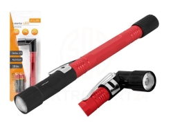 Latarka kieszonkowa N002, kątowa czerwona.