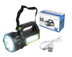 Latarka ręczna typu szperacz 1-LED + COB 30W