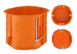 Puszka podtynkowa 60mm regips głęboka pomarańczowa