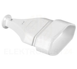 Gniazdo przenośne płaskie b/u EURO 2,5A 250V biale