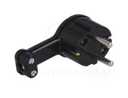 Wtyczka kątowa ULTRA PŁASKA 16A 2P+Z 250V z uchwyt